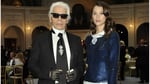 Karl lagerfeld and astrid berges-frisbey